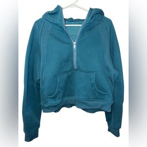 lululemon athletica Blue Half-Zip Hoodie